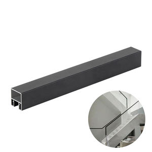 Chuanlan Terrace Deck <span class=keywords><strong>Balustrade</strong></span> en <span class=keywords><strong>verre</strong></span> sans cadre Main courante intérieure et extérieure à canal en U pour escaliers et balcon Design moderne - Product Image 1