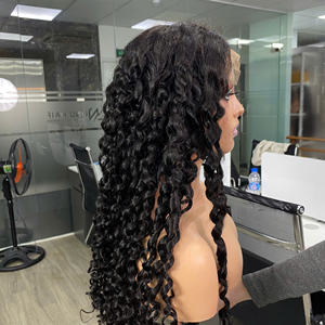 Perruque à boucles naturelles en cheveux humains, perruque à dentelle frontale, cheveux humains naturels, vente en gros, cheveux humains bruts de haute qualité, perruques 100% cheveux humains - Product Image 3