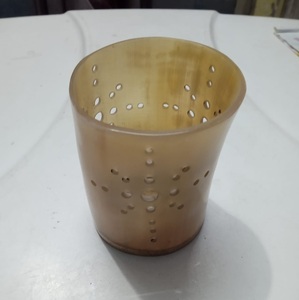 Natural Horn Votive Candle Holder Burnt Beeswax Tea <b>Light</b> Cup Decorative <b>Wall</b> <b>Sconce</b> for Home Party Decor - Product Image 3