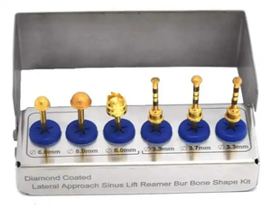 Kit de forets pour lifting sinusal par abord latéral Bone Bridge Instruments, diamètre de la tête 1,4 mm, outils chirurgicaux dentaires manuels, étui blanc, CE - Product Image 2