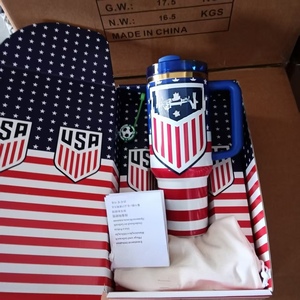 Nuevo Vaso Térmico con Estampado <span class=keywords><strong>de</strong></span> Equipos Deportivos Mexicanos y Americanos, Taza <span class=keywords><strong>de</strong></span> Viaje Aislada al Vacío para Fútbol y Fútbol Americano, con Caja <span class=keywords><strong>de</strong></span> Regalo - Product Image 1