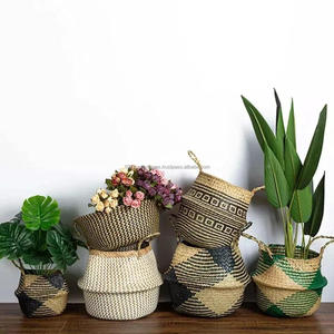 Handwoven <b>Belly</b> <b>Basket</b> Manufacturer Natural Seagrass Storage for Restaurant Supply Sustainable Lightweight From Vietnam - Product Image 6