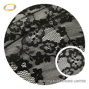 Soft touch sheer floral 100 nylon lace mesh fabric for lingerie - Product Image 1