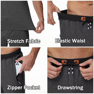 Ensemble de survêtement d'été pour homme OEM de haute qualité, t-shirt et short, couleur unie, col rond, confortable - Product Image 2