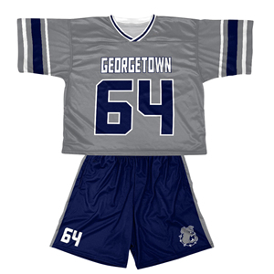 Uniformes Deportivos Sublimados Transpirables OEM con Diseño Personalizado, Conjunto de Jersey y Pantalones Cortos de Lacrosse con Malla Perforada para Hombre - Product Image 3