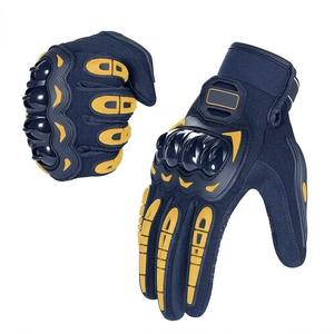 High Speed Racing Motorbike Leather <b>Gloves</b> Carbon Fiber Protection <b>Touchscreen</b> Biker <b>Gloves</b> USA Europe Wholesale - Product Image 3