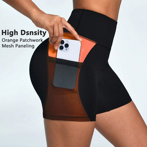 Shorts de yoga pour femmes, été, sport, décontractés, taille haute, côtelés, ajustés, en coton, séchage rapide, respirants, haute qualité - Product Image 5