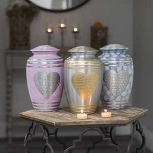 Luxury Handmade Beaded Ashes Urn Decorative <b>Memorial</b> Keepsake Vessel At Best Price - Product Image 6