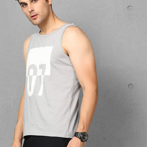 เสื้อกล้ามออกกำลังกายสำหรับผู้ชาย ผ้าฝ้ายออร์แกนิค คุณภาพพรีเมียม เป็นมิตรต่อสิ่งแวดล้อม ไม่เป็นขุย แห้งเร็ว ระบายอากาศได้ดี - Product Image 4