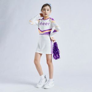 Últimos Modelos de Uniformes de Animadoras para Niñas, Trajes de Gimnasia y Baile de Manga Larga, Conjuntos Deportivos Infantiles con Estampado - Product Image 3
