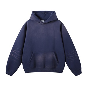 Vente en gros de sweats à capuche streetwear personnalisés avec logo, impression en relief, pour les marques streetwear américaines, 400 g/m² - Product Image 4