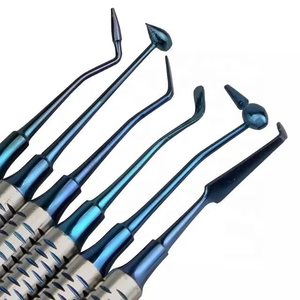 Juego de Instrumentos Dentales Premium de Titanio Azul para Restauraciones, Kit de Escultura de Acero Inoxidable Antiadherente - Product Image 3
