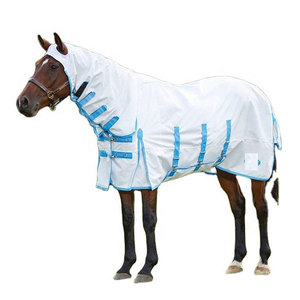 Couverture de cheval rose imperméable, respirante, réversible, à séchage rapide, avec couvre-cou, fermeture Velcro intégrale, pour l'équitation - Product Image 6