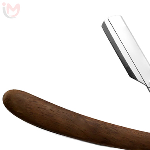 IMANS ENTERPRISES Navaja de Afeitar Recta con Mango de Madera y Hoja de Acero Inoxidable para Afeitado Masculino y Cuidado Facial - Product Image 4