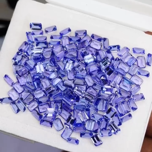 Natural Tanzanite Emerald Cut 6*4mm AAA Quality IGI Certified Blue Color 100 Cts Gemstone for Jewelry Making <b>Cheap</b> Price - Product Image 2