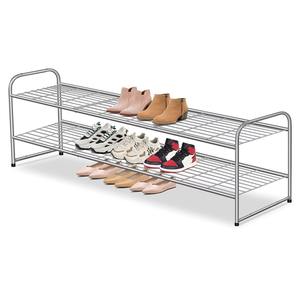 Étagère à chaussures empilable en fer, organisateur de rangement pour chaussures, étagère à chaussures en métal pour entrée, étagère de rangement durable - Product Image 3