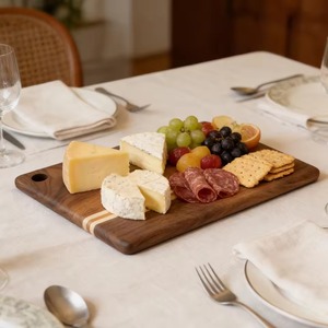 Planche à découper rectangulaire en bambou, bloc de découpe, planche à fromage, fruits, légumes, réutilisable, non toxique, écologique, antidérapante - Product Image 2