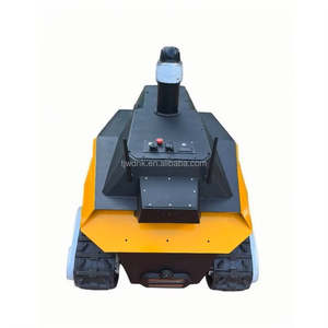 Robot Crawler Chassis Rubber Tracked Carrier Tank Track Platform <b>Transporter</b> With Remote Control - Product Image 5