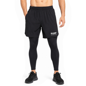 Shorts de musculation pour hommes, fitness, entraînement, gym, leggings de compression élastiques pour hommes, séchage rapide, shorts de sport, shorts de course - Product Image 1