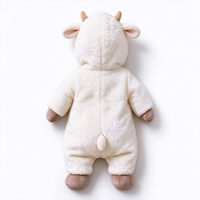 Combinaison bébé agneau personnalisée, barboteuse animale mouton, tenue bébé en peluche, combinaison à capuche agneau, costume animal nouveau-né