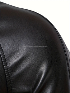 แจ็กเก็ตหนังนิ่มสำหรับผู้ชายเสื้อผ้าแฟชั่นเสื้อแจ็คเก็ตหนังแขนยาวแบบใหม่ล่าสุดปรับได้ - Product Image 3