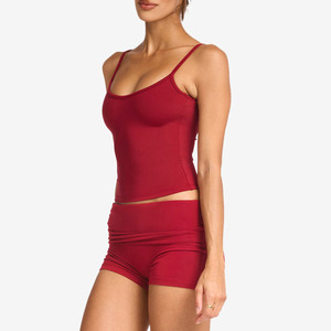 Camiseta sin mangas sexy de verano para mujer, ligera, transpirable, para yoga, deportiva, suave, elástica, básica, lisa. - Product Image 2