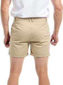 Shorts chino en twill de coton avec poches zippées personnalisées OEM, demi-pantalons pour homme, shorts chino empilés pour homme, vente en gros, respirants - Product Image 5