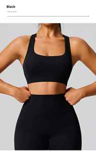 ACTIVE ENTERPRISES Soutien-gorge de sport et de yoga pour femme, grande taille, sexy, en dentelle, sans couture, à maintien élevé, confortable, respirant, écologique, élégant - Product Image 4