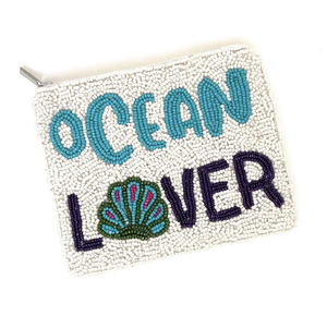 OCEAN LOVER Women's Fashion Beaded Coin Pouch Small Wallet for Birthday Gifts Stylish Clutches - Product Image 1