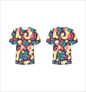 เสื้อยืดแขนสั้นลายพรางสำหรับผู้ชาย คอกลม ทรงปกติ สวมใส่สบาย ระบายอากาศได้ดี ผลิตจากผ้าโพลีเอสเตอร์ถัก - Product Image 1