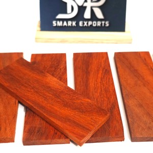 Plaquettes de manche de couteau en bois de sang premium, ébauches en bois dur exotique, matériau de manche personnalisé pour la fabrication de couteaux professionnels - Product Image 2