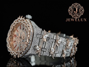 Reloj de Lujo para Hombre, Estilo Hip Hop, con Diamantes Moissanite, Personalizado, de Acero Inoxidable, Resistente al Agua, para Uso Diario, al Mejor Precio - Product Image 2