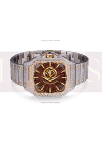 Montre unisexe de luxe en acier inoxydable avec mouvement mécanique ETA, sertie de diamants Moissanite de qualité supérieure, style Hip Hop, pierres VVS, étanchéité 5 ATM - Product Image 4