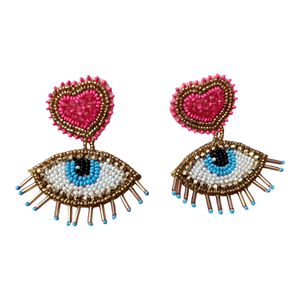 Latest Design Beaded and Hand Embroidered <b>Earrings</b> at the <b>Back</b> Best Jewellery Supplier From India by - Product Image 1