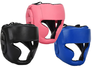 New Arrival ELEGANT CORPORATION Custom Color Boxing Fighting <b>Training</b> <b>Head</b> Guards Leather Eco-Friendly Safety Protection Martial - Product Image 5