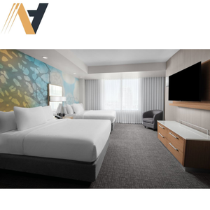 Muebles de Hotel Contemporáneos, Diseño de Paquete de Muebles para Habitaciones de Hotel Courtyard Marriott, MDF/HPL/Chapa, Fábrica de Vietnam - Product Image 4