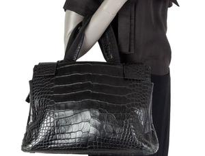 กระเป๋าถือหนังวัวแท้สไตล์วินเทจสำหรับผู้หญิง ดีไซน์ทันสมัย สายสะพายสองเส้น ปิดด้วยซิป พร้อมสายโซ่ เหมาะสำหรับการเดินทาง - Product Image 6