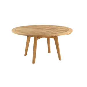 Modern Durable <b>Round</b> Walnut <b>Dining</b> <b>Table</b> with <b>Solid</b> <b>Wood</b> Legs for Home Use 4 Seater - Product Image 1