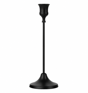 Support de bougie en métal noir, grand et moderne, pour bougies coniques, idéal pour le salon, la table à manger, la chambre, la décoration intérieure, centre de table - Product Image 4