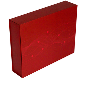 Caja de regalo de cartón de gama alta de lujo personalizada portátil reutilizable para un embalaje elegante laminación brillante impresión de alta calidad - Product Image 5