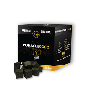 85% MAX CARBON CHARCOAL para Shisha y BBQ 100% Briqueta de cáscara de coco natural Carbón negro natural para Hookah - Product Image 1