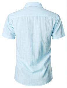 เสื้อเชิ้ตแขนสั้นผู้ชายคุณภาพส่งออก OEM ขายดี คุณภาพเยี่ยม สินค้าแฟชั่น ดีไซน์บังกลาเทศ ผ้าฝ้าย 100% แห้งเร็ว สำหรับฤดูร้อน - Product Image 4