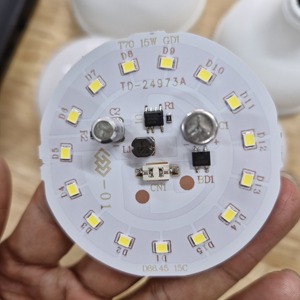 หลอดไฟ LED ขั้ว E27 15W DOB SKD CRI>84 6500K 220V อายุการใช้งาน 20000 ชั่วโมง 95 ลูเมน/วัตต์ 1370 ลูเมน รับประกัน 2 ปี วัสดุอะลูมิเนียม - Product Image 6