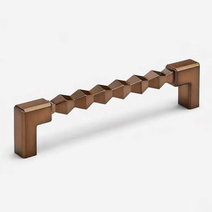 Tirador de bronce geométrico moderno para cajones de cocina, herraje duradero para muebles, diseño personalizado, pomo para cajón - Product Image 1