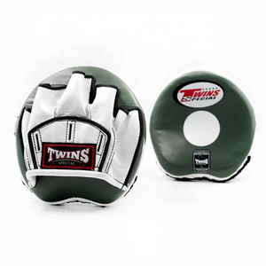 Guantes de Boxeo Profesionales de Piel de Vacuno Genuina, Blancos y Negros, Personalizados OEM, Curvos, para Kickboxing - Product Image 4