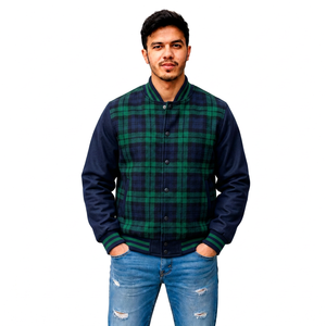 Veste universitaire personnalisée avec patchs sur les manches, fabricant de vêtements streetwear, vêtements d'extérieur, vente en gros, fournisseur de vêtements à marque privée - Product Image 4