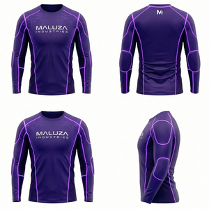 Camiseta de Manga Larga Titan Shield, Compresión, Transpirable, Secado Rápido, Ecológica, para Hombre, Gimnasio, Entrenamiento, Rendimiento Táctico, MALUZA - Product Image 6
