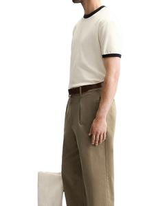 Camiseta informal de manga corta para hombre más vendida 100% algodón secado rápido transpirable diseño de cuello redondo 200 gramos patrón sólido para adultos - Product Image 5