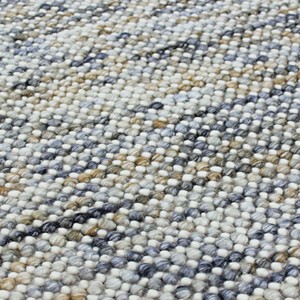 Tapis multicolore gris beige, tapis moderne à rayures tissé à la main, tapis texturé pour salon, chambre à coucher, décoration de la maison, revêtement de sol - Product Image 1