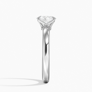 Bague BOJ 063 Coupe Ovale en Argent 925, Bague Solitaire Elodie avec Diamant Moissanite 2ct Couleur D VVS1 Certifiée GRA, Prix Bas, Grande Vente - Product Image 3